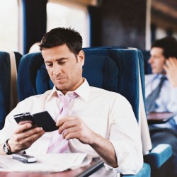 businessman using mobile