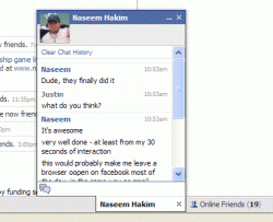 FB chat window